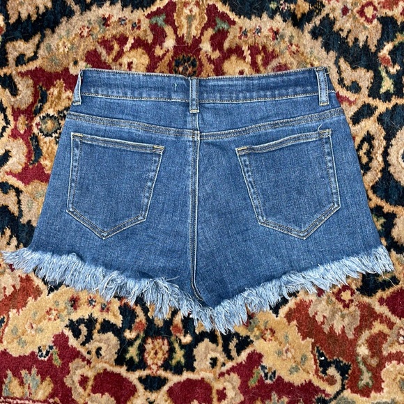 Hey Samy Frayed Jean Shorts Medium 29” Waist Stretch - Picture 2 of 4